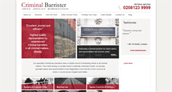 Desktop Screenshot of criminal-barrister.co.uk